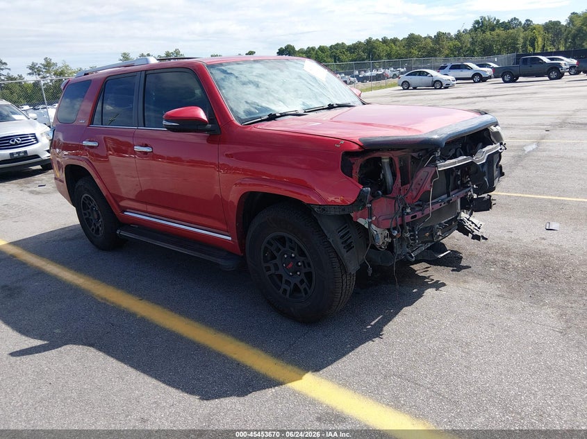 2019 Toyota 4runner VIN JTEBU5JRXK5663973 IAAI salvage auction — FRONT END, Salvage Title, sold $11,400 on 2026-07-29 (photo 1)