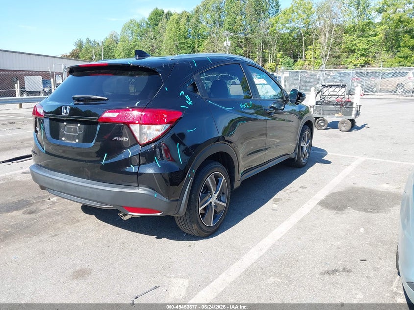 2022 Honda Hr-v VIN 3CZRU6H55NM738129 IAAI salvage auction — ROOF, Salvage (North Carolina), sold $7,300 on 2026-07-30 (photo 4)