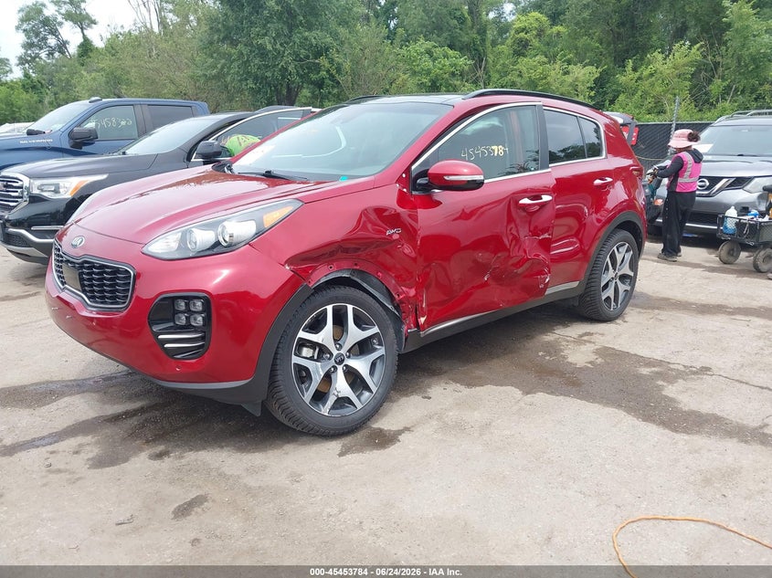 2019 Kia Sportage VIN KNDPRCA61K7597887 IAAI salvage auction — LEFT FRONT, Salvage (Kansas), sold $2,800 on 2026-07-29 (photo 2)