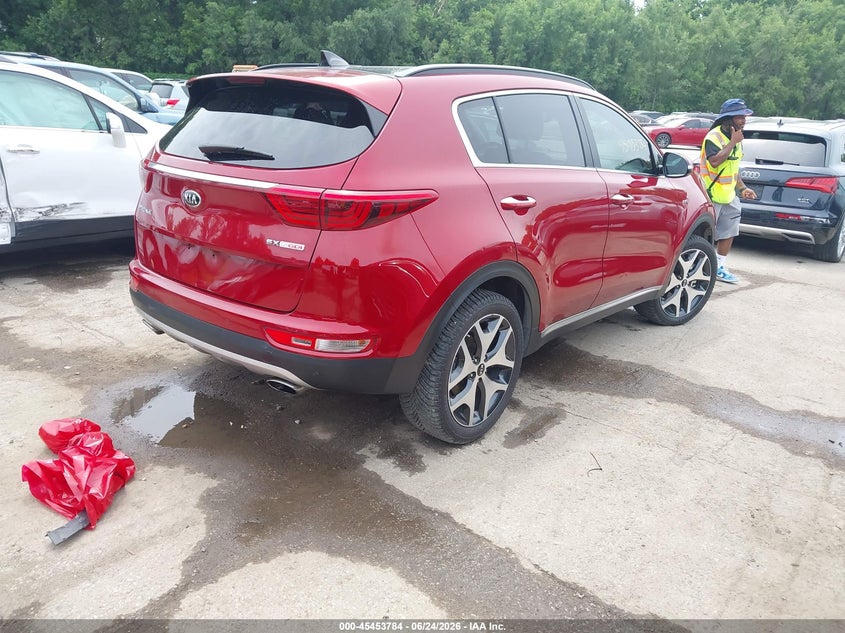 2019 Kia Sportage VIN KNDPRCA61K7597887 IAAI salvage auction — LEFT FRONT, Salvage (Kansas), sold $2,800 on 2026-07-29 (photo 4)