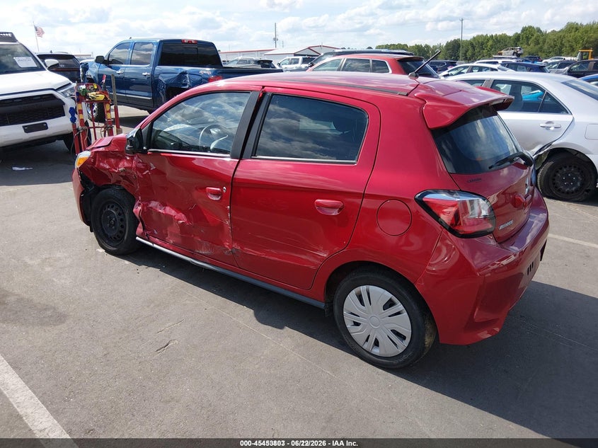 2022 Mitsubishi Mirage VIN ML32AUHJ9NH005493 IAAI salvage auction — REPOSSESSION, Repossession Paperwork (North Carolina), sold $350 on 2026-07-08 (photo 3)