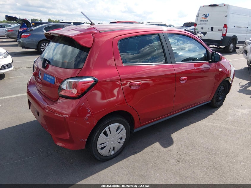 2022 Mitsubishi Mirage VIN ML32AUHJ9NH005493 IAAI salvage auction — REPOSSESSION, Repossession Paperwork (North Carolina), sold $350 on 2026-07-08 (photo 4)
