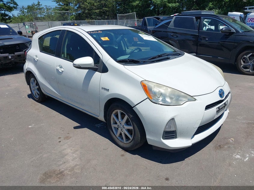 2012 Toyota Prius c VIN JTDKDTB30C1526018 IAAI salvage auction — BIOHAZARD/CHEMICAL, Mv-907A (New York), sold $1,550 on 2026-07-10 (photo 1)