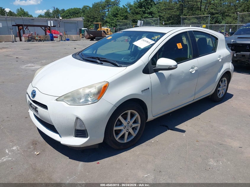 2012 Toyota Prius c VIN JTDKDTB30C1526018 IAAI salvage auction — BIOHAZARD/CHEMICAL, Mv-907A (New York), sold $1,550 on 2026-07-10 (photo 2)