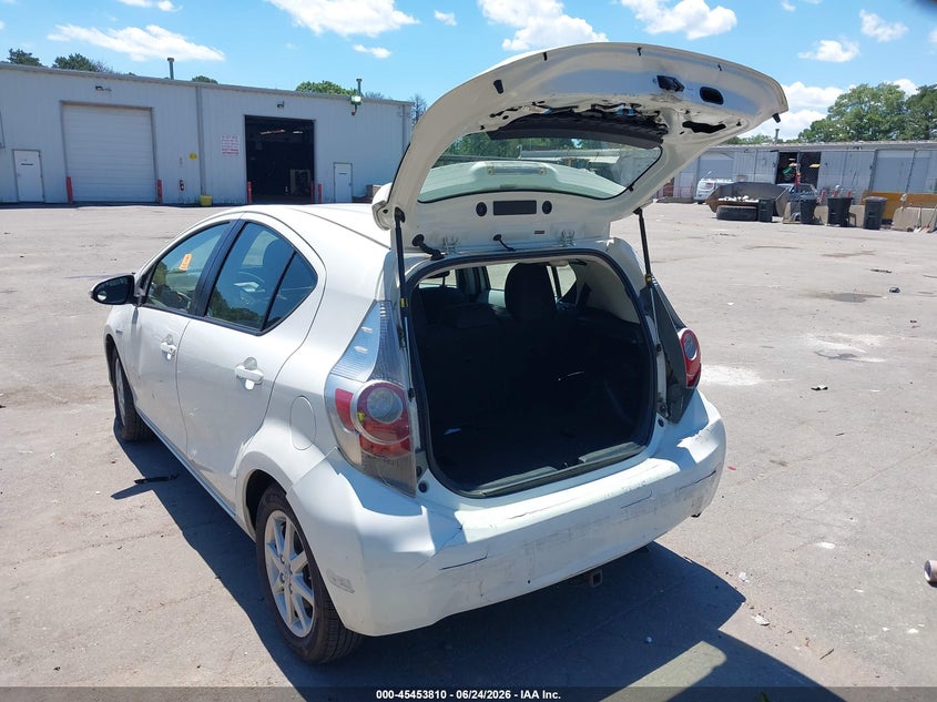 2012 Toyota Prius c VIN JTDKDTB30C1526018 IAAI salvage auction — BIOHAZARD/CHEMICAL, Mv-907A (New York), sold $1,550 on 2026-07-10 (photo 3)