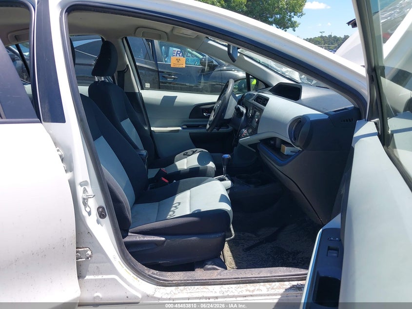 2012 Toyota Prius c VIN JTDKDTB30C1526018 IAAI salvage auction — BIOHAZARD/CHEMICAL, Mv-907A (New York), sold $1,550 on 2026-07-10 (photo 5)