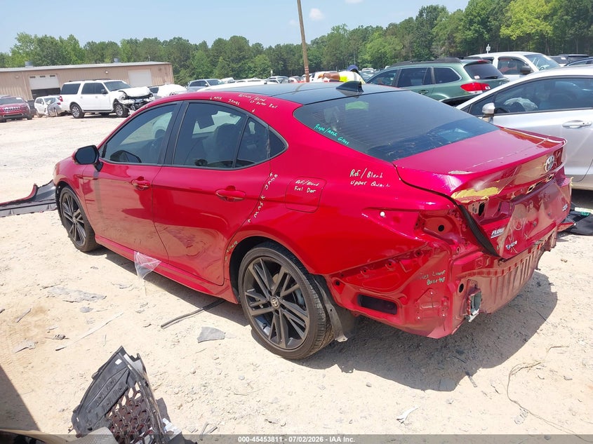 2025 Toyota Camry VIN 4T1DAACK6SU033108 IAAI salvage auction — FRONT & REAR, Salvage Title, sold $13,100 on 2026-07-31 (photo 3)