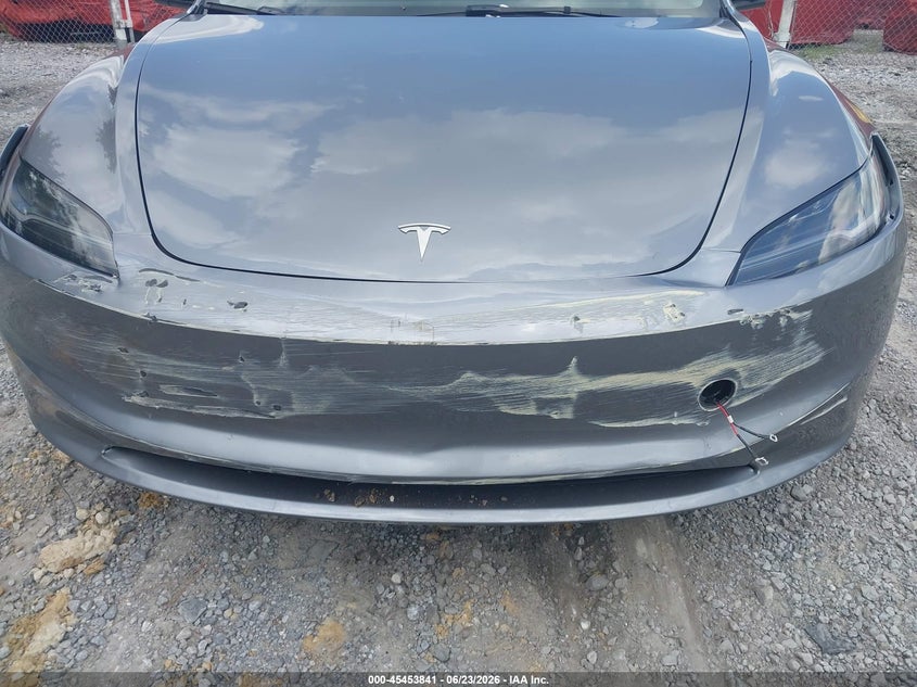 2025 Tesla Model 3 VIN 5YJ3E1EA4SF021119 IAAI salvage auction — FRONT END, Salvage Title, sold $14,250 on 2026-07-30 (photo 6)