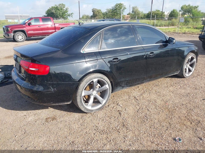 2013 Audi A4 VIN WAUBFAFL5DN005652 IAAI salvage auction — FRONT END, Salvage Title, sold $25 on 2026-07-21 (photo 4)