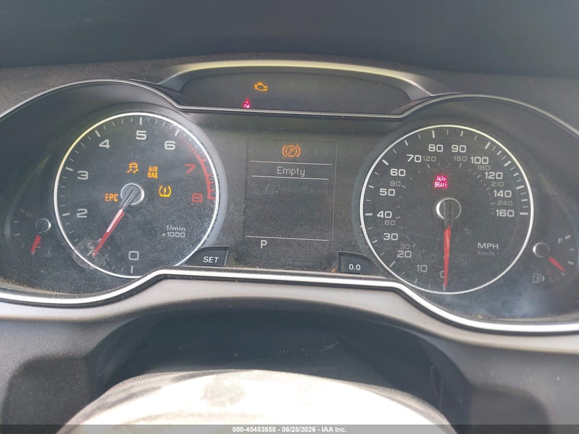 2013 Audi A4 VIN WAUBFAFL5DN005652 IAAI salvage auction — FRONT END, Salvage Title, sold $25 on 2026-07-21 (photo 7)