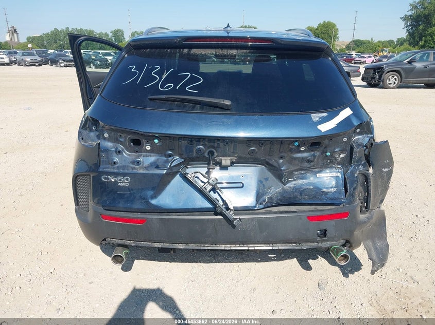 2025 Mazda Cx-50 VIN 7MMVABEM1SN313672 IAAI salvage auction — REAR END, Salvage Title, sold $9,600 on 2026-07-29 (photo 6)