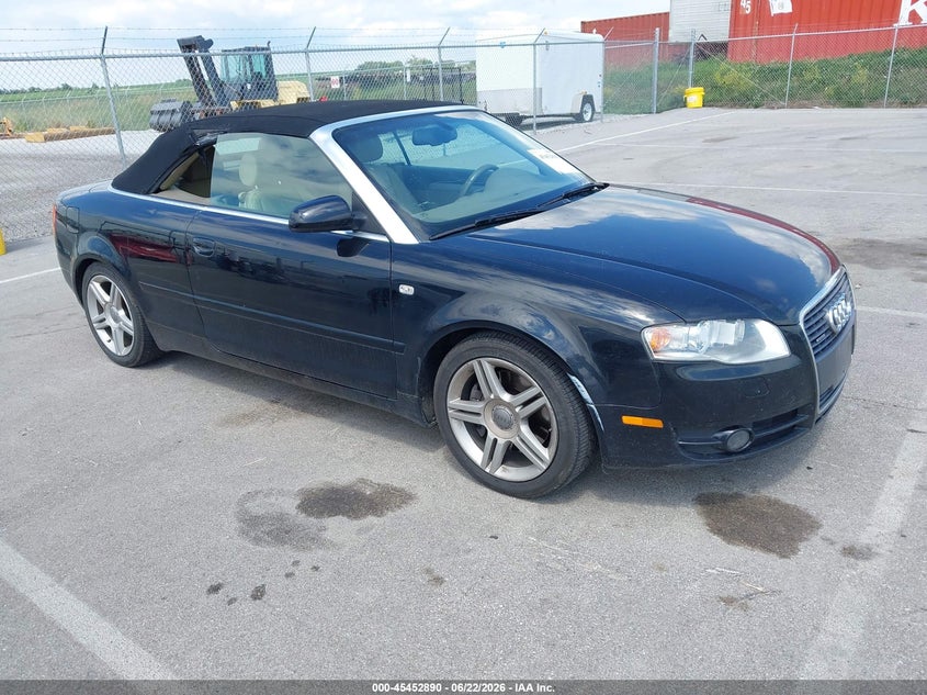 2008 Audi A4 VIN WAUDF48H08K005195 IAAI salvage auction — LEFT & RIGHT, Certificate Of Title (Nebraska), sold $500 on 2026-07-16 (photo 1)
