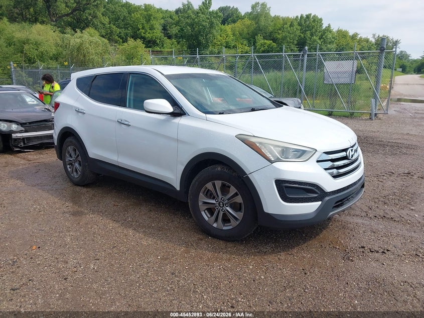 2015 Hyundai Santa fe VIN 5XYZTDLB1FG300474 IAAI salvage auction — LEFT REAR, Clear (Illinois), sold $1,600 on 2026-07-15 (photo 1)