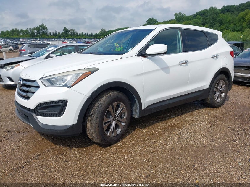 2015 Hyundai Santa fe VIN 5XYZTDLB1FG300474 IAAI salvage auction — LEFT REAR, Clear (Illinois), sold $1,600 on 2026-07-15 (photo 2)