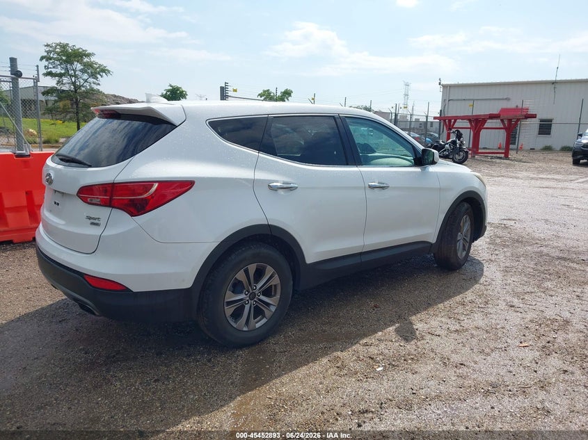 2015 Hyundai Santa fe VIN 5XYZTDLB1FG300474 IAAI salvage auction — LEFT REAR, Clear (Illinois), sold $1,600 on 2026-07-15 (photo 4)