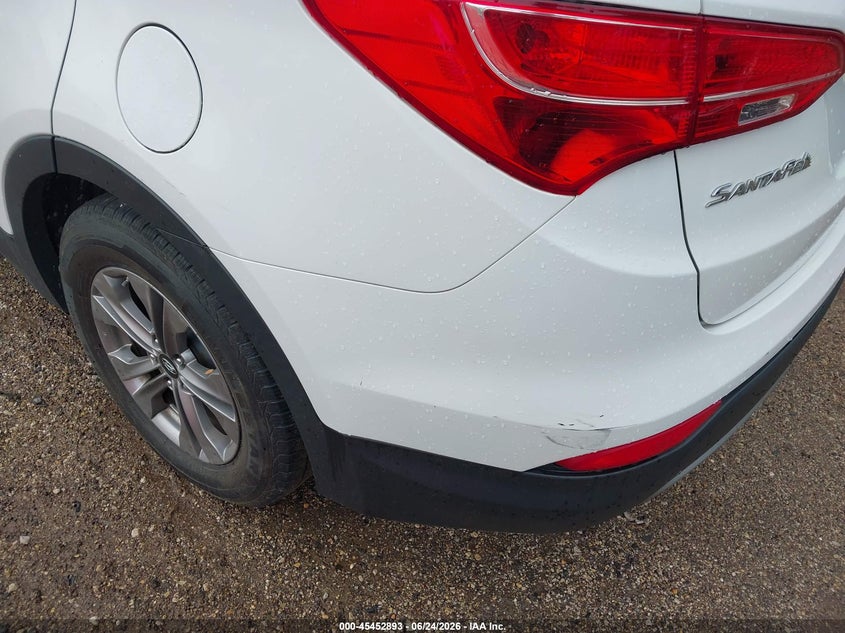 2015 Hyundai Santa fe VIN 5XYZTDLB1FG300474 IAAI salvage auction — LEFT REAR, Clear (Illinois), sold $1,600 on 2026-07-15 (photo 6)
