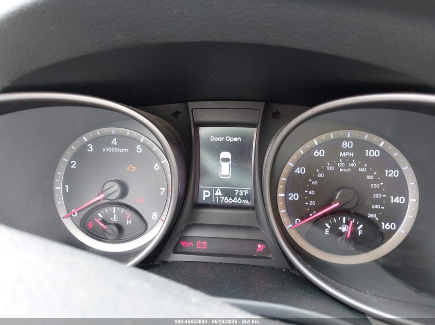 2015 Hyundai Santa fe VIN 5XYZTDLB1FG300474 IAAI salvage auction — LEFT REAR, Clear (Illinois), sold $1,600 on 2026-07-15 (photo 7)