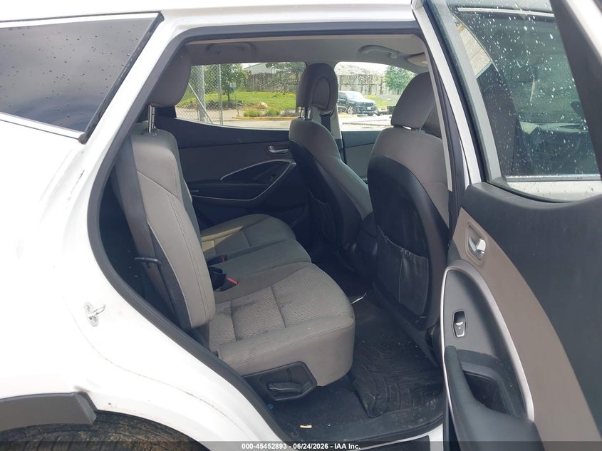 2015 Hyundai Santa fe VIN 5XYZTDLB1FG300474 IAAI salvage auction — LEFT REAR, Clear (Illinois), sold $1,600 on 2026-07-15 (photo 8)