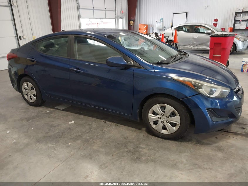 2016 Hyundai Elantra VIN 5NPDH4AE1GH697056 IAAI salvage auction — REAR END, Salvage Title, sold $1,200 on 2026-08-22 (photo 1)