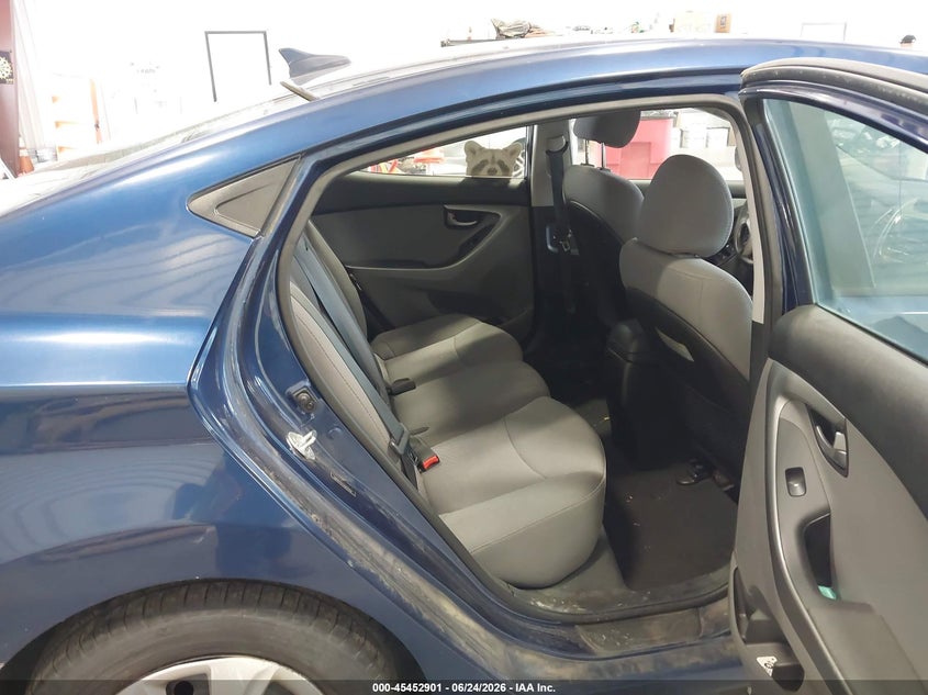 2016 Hyundai Elantra VIN 5NPDH4AE1GH697056 IAAI salvage auction — REAR END, Salvage Title, sold $1,200 on 2026-08-22 (photo 8)