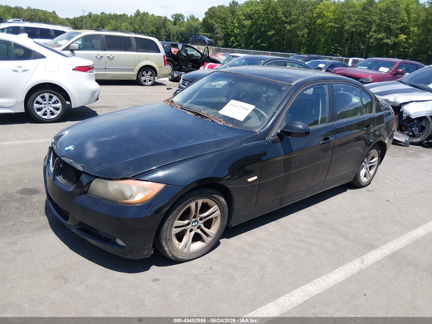 2008 BMW 3 series VIN WBAVA335X8FV66748 IAAI salvage auction — NORMAL WEAR, Clear (North Carolina), sold $425 on 2026-07-15 (photo 2)
