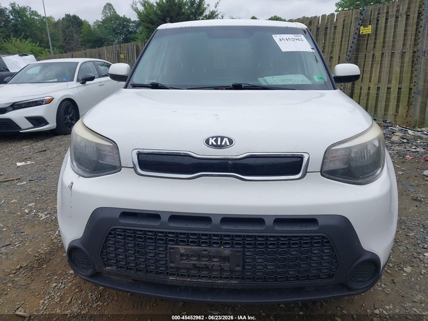 2015 Kia Soul VIN KNDJP3A57F7152191 IAAI salvage auction — NORMAL WEAR, Clear (Virginia), sold $875 on 2026-07-13 (photo 6)