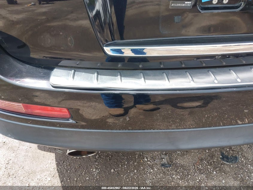 2012 Infiniti VIN JN1AJ0HR0CM453362 IAAI salvage auction — REAR END, Clear (Indiana), sold $1,975 on 2026-07-07 (photo 6)