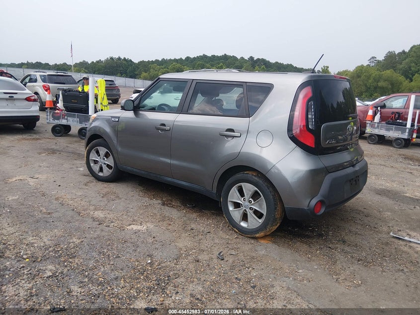 2016 Kia Soul VIN KNDJN2A29G7340511 IAAI salvage auction — REPOSSESSION, Salvage Title, sold $250 on 2026-07-22 (photo 3)