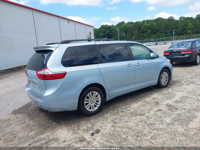 2015 Toyota Sienna VIN 5TDYK3DCXFS663746 IAAI salvage auction — NORMAL WEAR, Repossession Paperwork (Georgia), sold $2,200 on 2026-07-23 (photo 4)