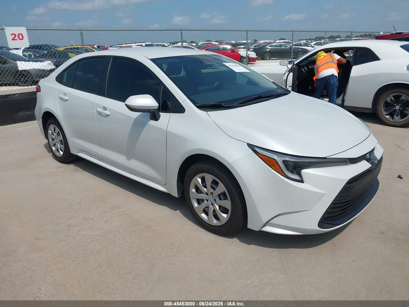 2025 Toyota Corolla VIN JTDBCMFEXSJ045616 IAAI salvage auction — WATER/FLOOD, Salvage (Texas), sold $5,100 on 2026-07-23 (photo 1)