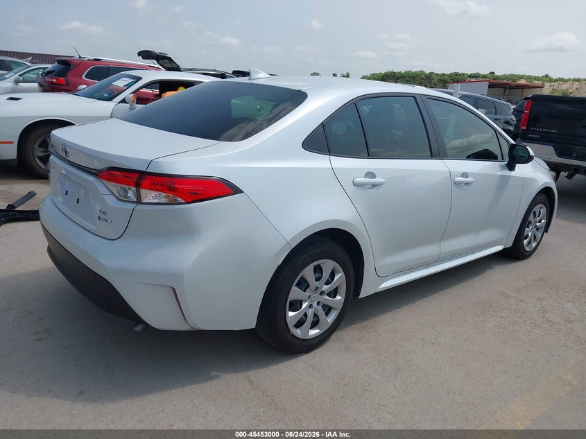 2025 Toyota Corolla VIN JTDBCMFEXSJ045616 IAAI salvage auction — WATER/FLOOD, Salvage (Texas), sold $5,100 on 2026-07-23 (photo 4)