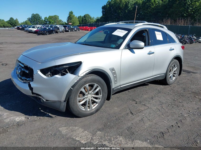 2009 Infiniti Fx VIN JNRAS18W09M156932 IAAI salvage auction — FRONT END, Salvage (Pennsylvania), sold $775 on 2026-08-01 (photo 2)