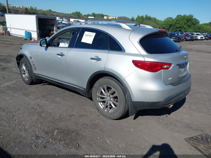 2009 Infiniti Fx VIN JNRAS18W09M156932 IAAI salvage auction — FRONT END, Salvage (Pennsylvania), sold $775 on 2026-08-01 (photo 3)