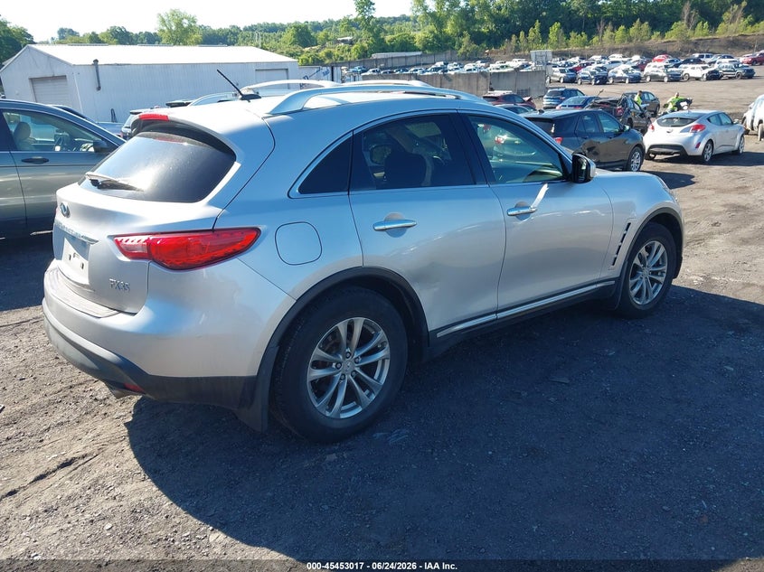 2009 Infiniti Fx VIN JNRAS18W09M156932 IAAI salvage auction — FRONT END, Salvage (Pennsylvania), sold $775 on 2026-08-01 (photo 4)