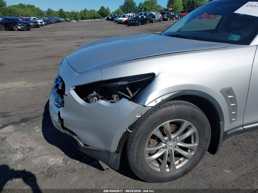 2009 Infiniti Fx VIN JNRAS18W09M156932 IAAI salvage auction — FRONT END, Salvage (Pennsylvania), sold $775 on 2026-08-01 (photo 6)