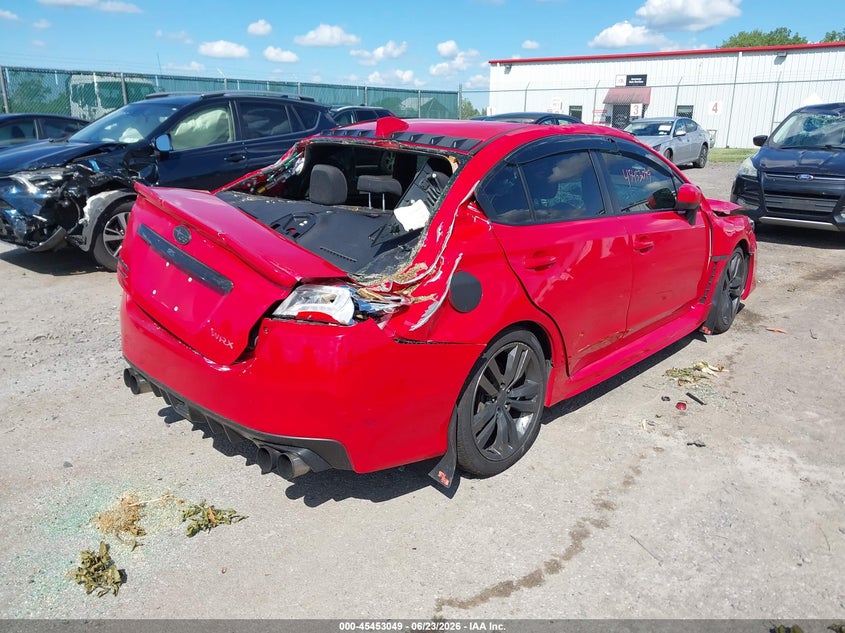 2016 Subaru Wrx VIN JF1VA1E6XG8823560 IAAI salvage auction — STORM DAMAGE, Salvage Title, sold $400 on 2026-07-28 (photo 4)