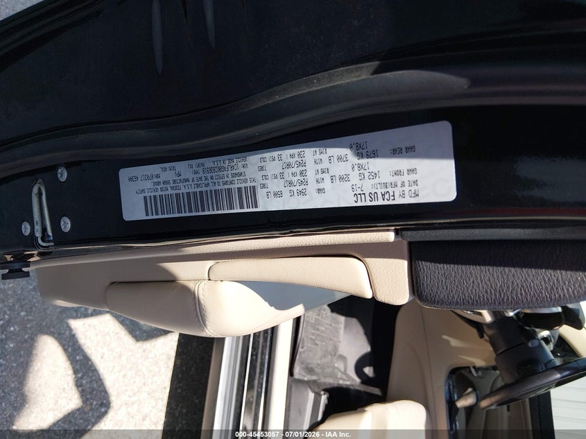 2019 Jeep Grand cherokee VIN 1C4RJFAG8KC836918 IAAI salvage auction — NORMAL WEAR, Sf97 (Maryland), sold $11,500 on 2026-07-27 (photo 9)