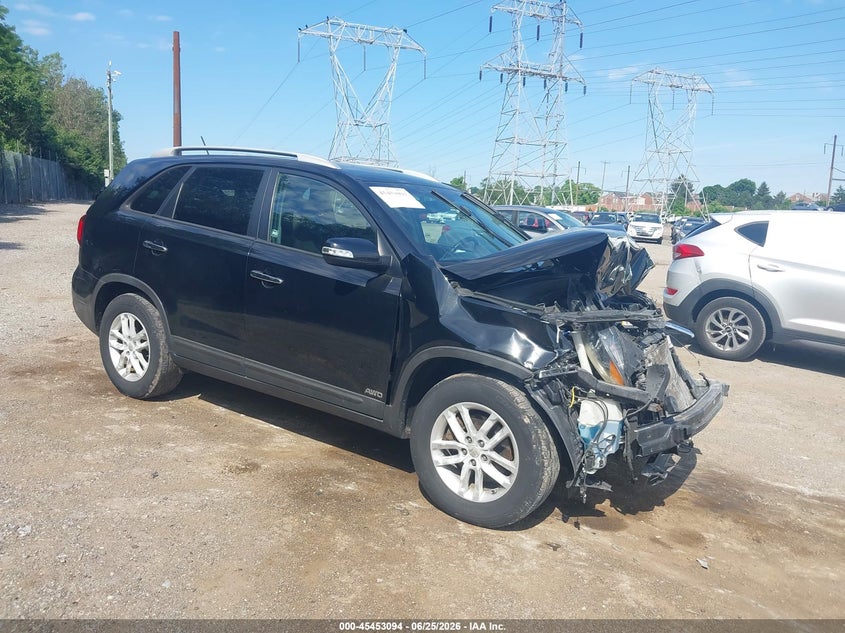 2014 Kia Sorento VIN 5XYKTCA63EG450232 IAAI salvage auction — FRONT END, Salvage (Pennsylvania), sold $225 on 2026-07-10 (photo 1)