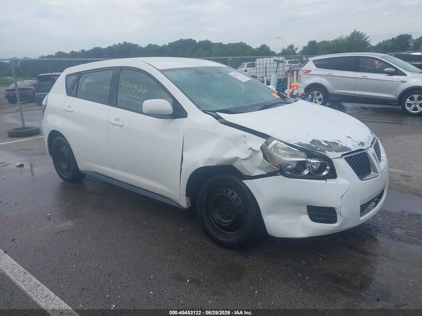2009 Pontiac Vibe VIN 5Y2SP67899Z446773 IAAI salvage auction — RIGHT FRONT, Clear (Indiana), sold $25 on 2026-07-31 (photo 1)