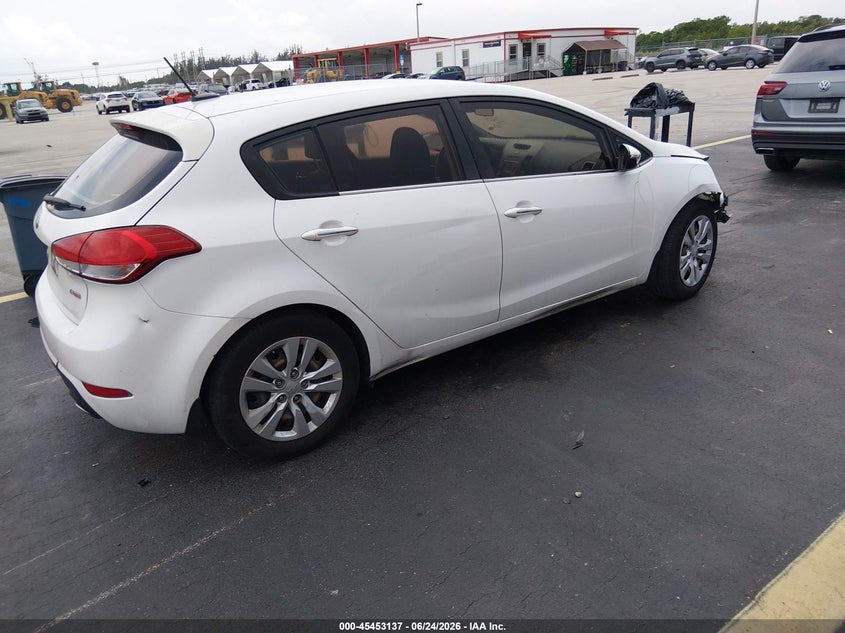 2016 Kia Forte VIN KNAFX5A85G5626581 IAAI salvage auction — RIGHT FRONT, Rebuildable (Florida), sold $700 on 2026-07-15 (photo 4)