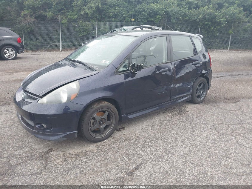 2008 Honda Fit VIN JHMGD37698S038405 IAAI salvage auction — LEFT SIDE, Salvage (Pennsylvania), sold $575 on 2026-07-10 (photo 2)