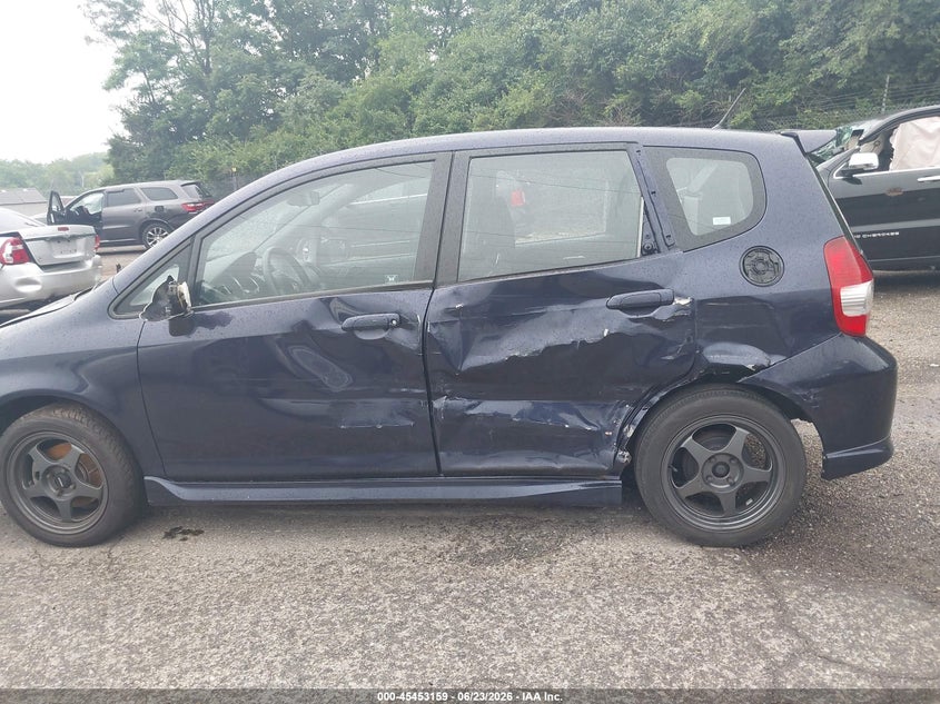 2008 Honda Fit VIN JHMGD37698S038405 IAAI salvage auction — LEFT SIDE, Salvage (Pennsylvania), sold $575 on 2026-07-10 (photo 6)