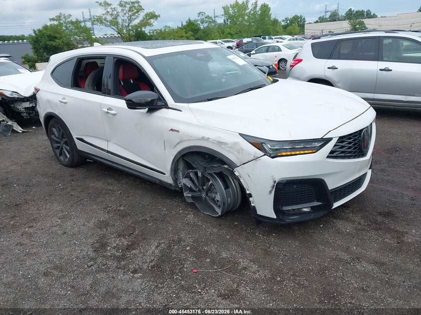 2025 Acura Mdx VIN 5J8YE1H01SL010070 IAAI salvage auction — RIGHT FRONT, Salvage Title, sold $20,200 on 2026-07-28 (photo 1)