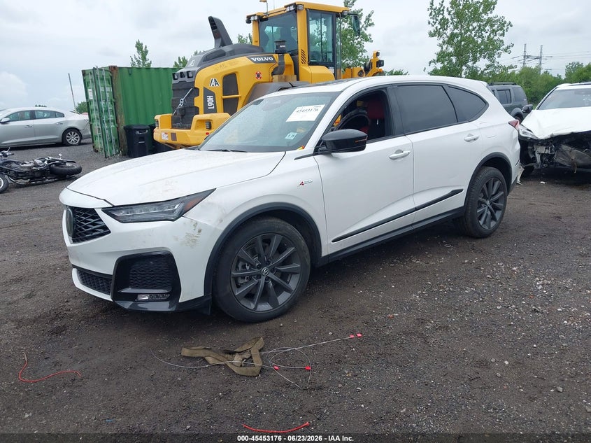 2025 Acura Mdx VIN 5J8YE1H01SL010070 IAAI salvage auction — RIGHT FRONT, Salvage Title, sold $20,200 on 2026-07-28 (photo 2)