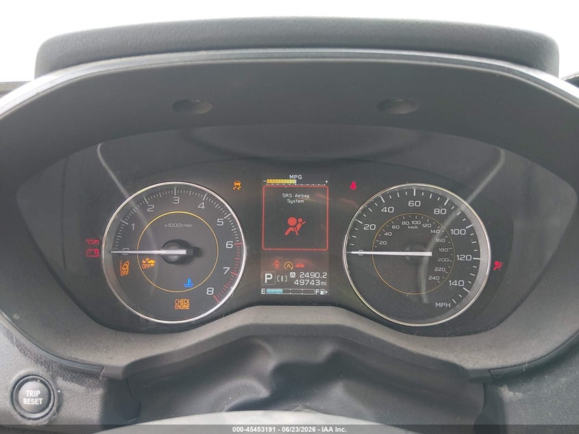 2022 Subaru Xv VIN JF2GTHSC5NH211345 IAAI salvage auction — FRONT END, Salvage (Nebraska), sold $2,600 on 2026-07-24 (photo 7)
