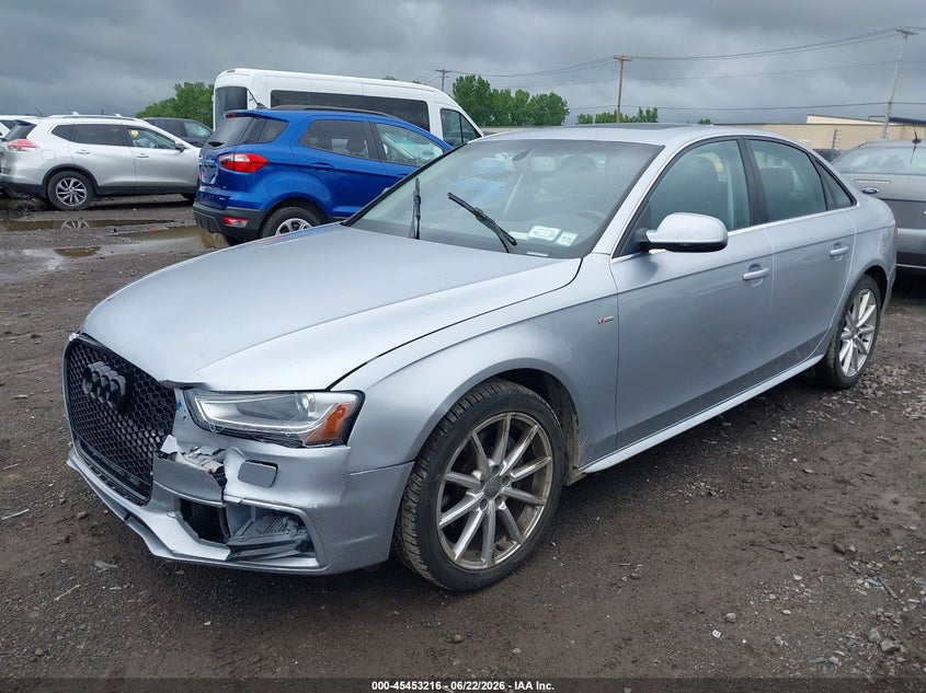 2015 Audi A4 VIN WAUFFAFL5FN005140 IAAI salvage auction — LEFT FRONT, Mv-907A (New York), sold $2,150 on 2026-07-08 (photo 2)