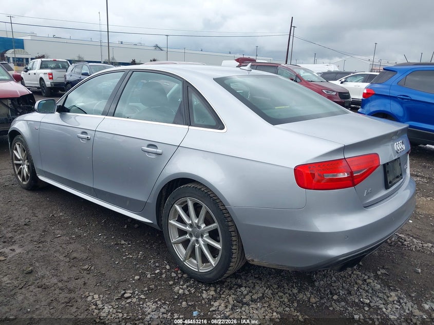 2015 Audi A4 VIN WAUFFAFL5FN005140 IAAI salvage auction — LEFT FRONT, Mv-907A (New York), sold $2,150 on 2026-07-08 (photo 3)