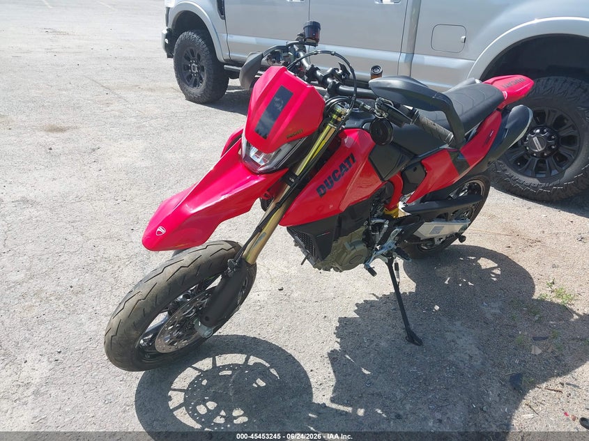 2024 Ducati Hypermotard VIN ZDMBAS2N8RB000800 IAAI salvage auction — RIGHT SIDE, Mv-907A (New York), sold $3,600 on 2026-07-28 (photo 2)