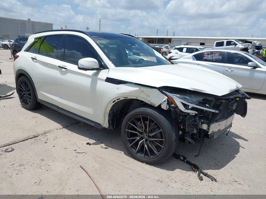 2020 Infiniti Qx50 VIN 3PCAJ5M10LF113695 IAAI salvage auction — FRONT END, Wait Title, sold $1,050 on 2026-09-03 (photo 1)