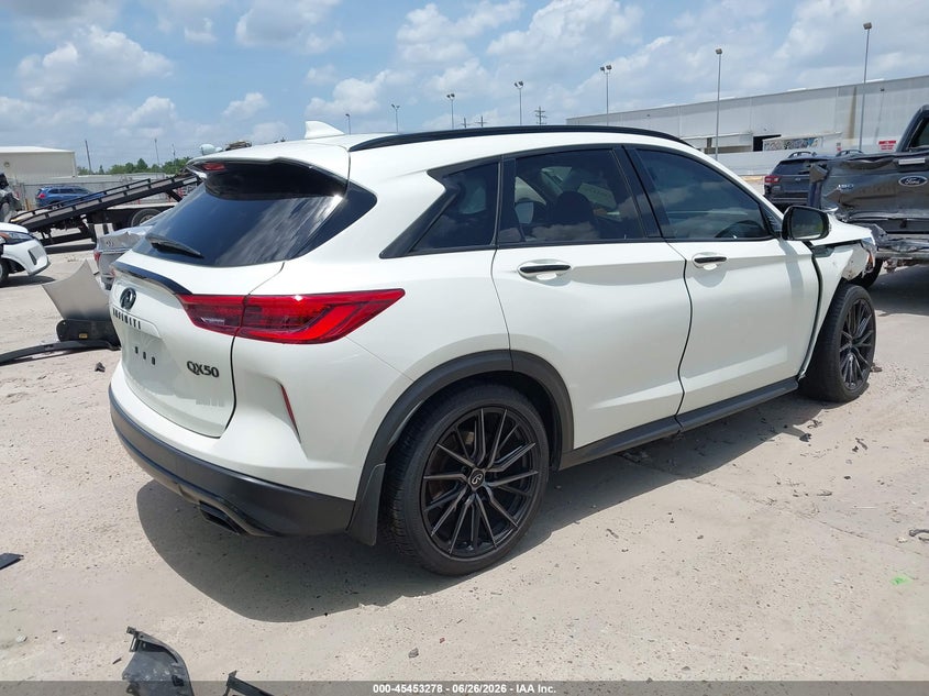 2020 Infiniti Qx50 VIN 3PCAJ5M10LF113695 IAAI salvage auction — FRONT END, Wait Title, sold $1,050 on 2026-09-03 (photo 4)